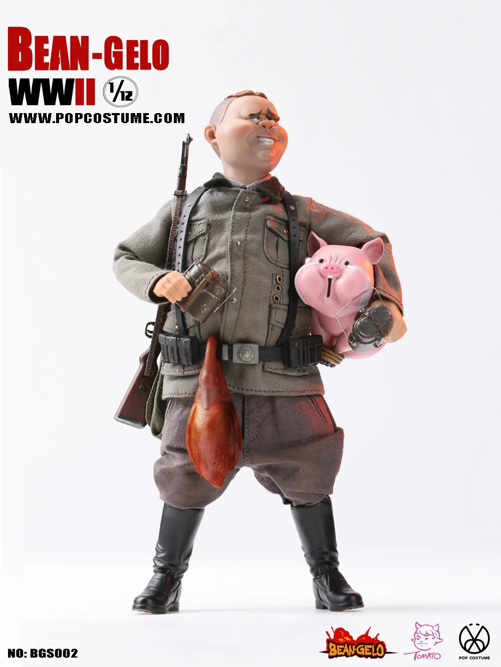 POPTOYS BGS002 Bean Gelo 1/12フィギュア ジョージ POP COSTUME 1/12 Bean Gelo Series BGS002 Fat guy--George,1/12 Bean